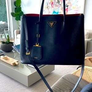 Prada Medium Saffiano Leather Double Bag